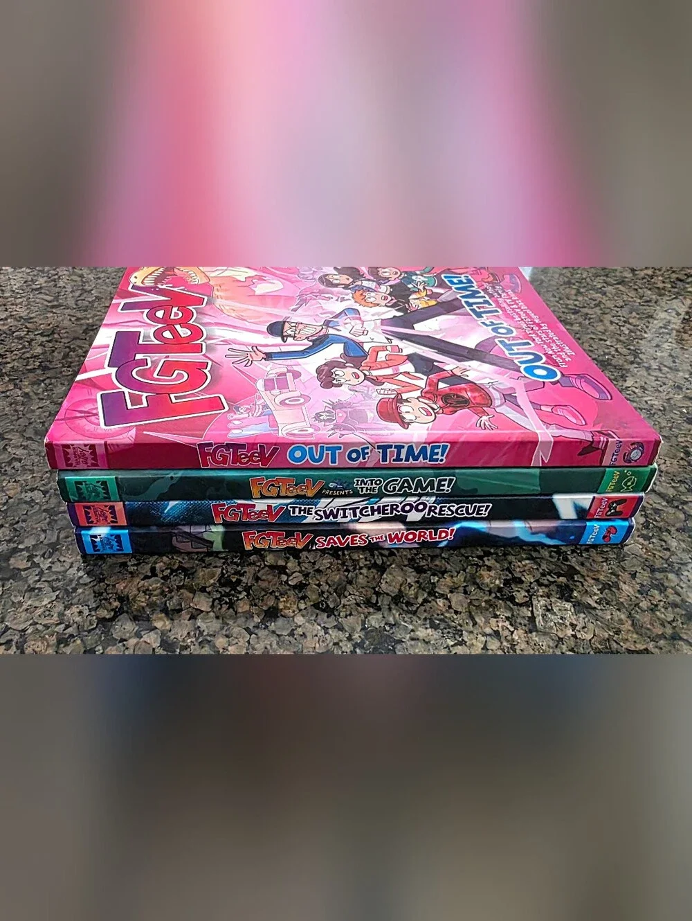 FGTeeV Series 4 Books Set Into the Game Saves the World Switcheroo Rescue & Out